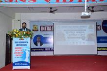 Chief Guest Delivering the Speech