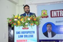 Chief Guest Delivering the Speech